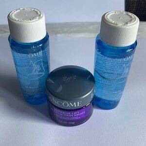 Brand new travel size Lancôme eye make up remover and moisturizer
